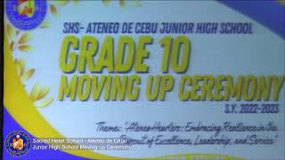 SHSAteneo de Cebu Junior High School Moving up Ceremony [upl. by Eeleimaj]