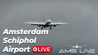 🔴 LIVE StormPia at Amsterdam Schiphol Airport  6 goarounds [upl. by Alinna]