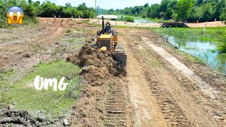 Perfectly Strong Dozer D31P Leveling Ground For Plantation Road Construction On The Mountain [upl. by Consuelo]