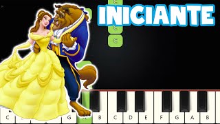 Sentimentos São  A Bela e a Fera  Piano e Teclado Iniciante  Nível Fácil  Tutorial [upl. by Oalsinatse]