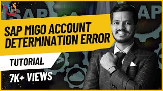 SAP MIGO Account determination Error [upl. by Olinad]