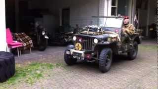 WWII Airborne Willys Jeep blown up in Scheveningen in The Netherlands [upl. by Wolbrom]