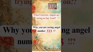 4 Reasons why you are seeing Number 333 Angel number meaning ✨ shorts ytshorts [upl. by Cumings]