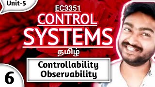 Both Controllability and Observability in single Problem in Tamil EC3351 Control Systems in Tamil [upl. by Selena413]