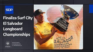 Gobierno del Presidente Bukele cierra con éxito torneo Surf City El Salvador Longboard Championships [upl. by Hnil314]