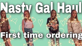 Nasty Gal Haul First time ordering My thoughts [upl. by Alliscirp503]