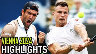 Matteo Berrettini vs Marton Fucsovics Round 1 Highlights  Vienna 2024 [upl. by Evaleen]