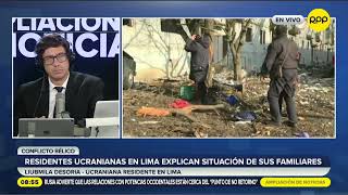 Residentes ucranianas en Lima explican la situación de sus familiares en medio del conflicto [upl. by Naujaj]