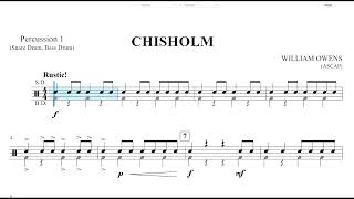 Chisholm William Owens Percussion 1 Play Along [upl. by Trev]