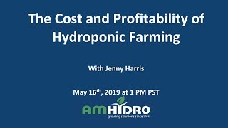 Cost and Profitability of Hydroponic Farming [upl. by Assenov698]