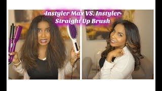 Instyler Max VS Instyler Straight Up Brush Review amp Demo [upl. by Aicercal489]