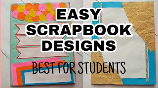 SCRAPBOOK COVER PAGE  HOW TO MAKE SCRAPBOOK  Crafts and DIYs [upl. by Mapel]