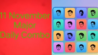 11 November Major  puzzle durov Solved Today  Major Daily combo card 11 November Major puzzle duro [upl. by Yllen]