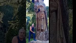 ¿Conocéis el olmo del templario ⚔️🌳 Una talla increíble en un negrillo afectado por la grafiosis [upl. by Tocs]