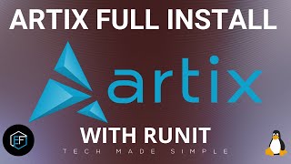 Artix Linux Full Install with runit [upl. by Ydda]