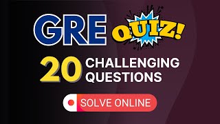 GRE Practice Quiz  Quant Data Interpretation Text Completion Sentence Equivalence Problems [upl. by Nikal]