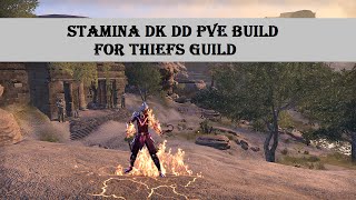 Stamina Dragon Knight DD PvE Build Thieves Guild  ESO [upl. by Ainsley546]