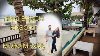 Goa Series Ep01  Beaches and hotel tour  Sinq Beach Morjim Goa 2023  jacuzzi  Beach View room [upl. by Macswan]