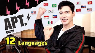 Korean Guy Singing APT in 12 Languages ROSÉ amp Bruno Mars Cover by Travys Kim [upl. by Acitel]