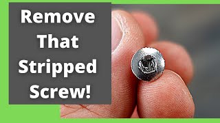 How to Remove a Stripped Screw [upl. by Kynthia]