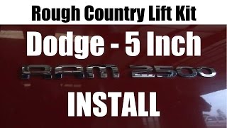 Rough Country Dodge Ram Lift Kit Installation  Tutorial and Review  SD Truck Springs [upl. by Derna]