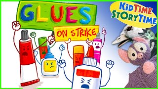 Glues on STRIKE  Funny read aloud  Back to school [upl. by Yesteb]