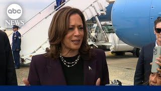 Harris says shes ready to debate Donald Trump on Sept 10 [upl. by Nipsirc576]