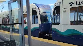 Short light rail action in Lynnwood City center [upl. by Koo]