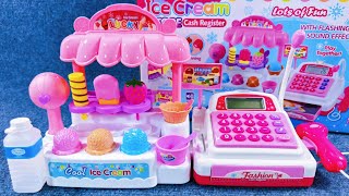 14 Minutes Satisfying with Unboxing Ice Cream Shop Play Set，Cash Register Toys Review  ASMR [upl. by Fattal]