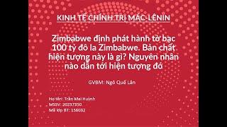 Bài thảo luận KTCT MácLênin 20241 ĐHBKHN [upl. by Alletnahs485]