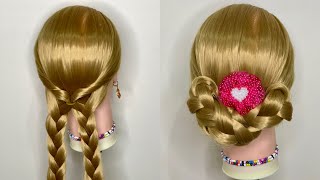 Unlock Your Beauty Potential Perfect Simple Bun Hairstyle For Wedding Function😍 Nour hairstyles 73 [upl. by Olmstead997]