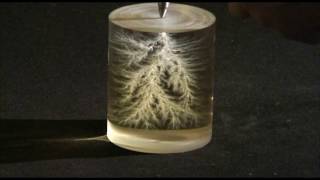 Lichtenberg figures in plexiglass [upl. by Llertrac]