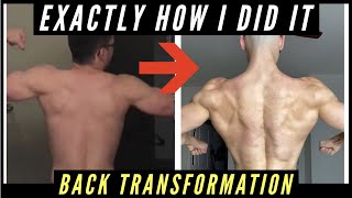 EPIC BACK TRANSFORMATION  TOP 4 BACK EXERCISES Must Try [upl. by Hidie713]