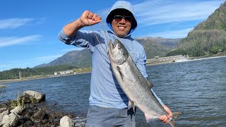 Summer Chinook Salmon Caught While Plunking Along the Columbia River [upl. by Eppesuig]