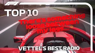 Sebastian Vettels Top 10 Radio Moments in F1 [upl. by Adeuga]