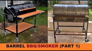 HOW TO BUILD A BARREL BBQSMOKER PART 1 [upl. by Mirabelle871]