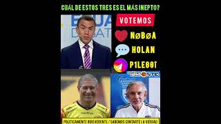 votar CUÁL ES EL  INEPTO CUÁL HACE  DAÑO AL pais guayaquil barcelonasc emelec danielnoboa [upl. by Adnahsat]