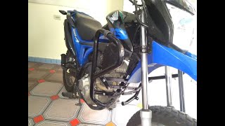 PROTETOR DE CARENAGEM BROS 160 GLADIADOR MC [upl. by Yelrebma]