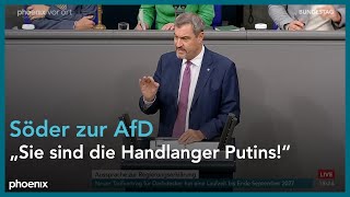 Markus Söder CSU zur Regierungserklärung von Olaf Scholz zur aktuellen Lage am 131124 [upl. by Aggappe638]