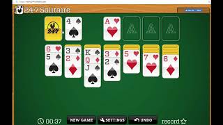 Play 247 Solitaire Card GameFree online card game [upl. by Dnaletak599]