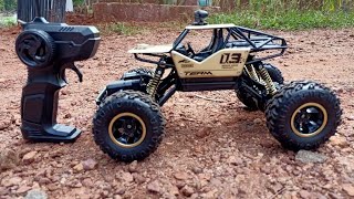 Zest 4 Toyz Four Wheel Metal Alloy Body Remote Control Rock Crawler High Speed Monster Racing car [upl. by Threlkeld]