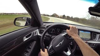 2018 Genesis G80 33T Sport RWD  POV Driving Impressions Binaural Audio [upl. by Naerad]