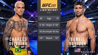 CHARLES OLIVEIRA VS BENEIL DARIUSH FULL FIGHT UFC 289 [upl. by Fernyak202]