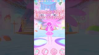 Royal high summer 2024 Fountain answers roblox halo Royalhigh [upl. by Berny797]