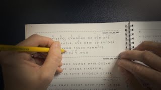 Solving Cryptograms 1  ASMR [upl. by Kila]