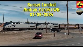 Amtrak 1 04 Sunset Limited 1511 x 7  03052024 [upl. by Adnol]