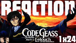 CODE GEASS 1x24 quotThe Collapsing Stagequot FIRST TIME ANIME REACTION Kodo Giasu S01E24 [upl. by Naman]