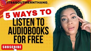 EASYMUST SEE 5 WAYS TO LISTEN TO AUDIOBOOKS FOR FREE howto audiobook audiolibrary 5ways [upl. by Eimarrej]