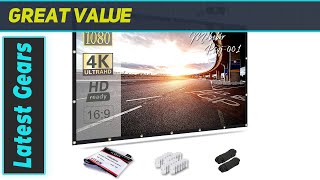 Mdbebbron 120 Inch Projector Screen The Best Portable Screen for Movie Lovers [upl. by Carolan]