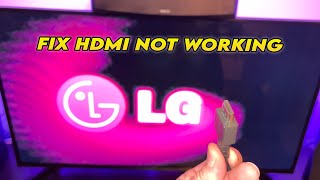 LG TV  How to Fix HDMI No Signal Error [upl. by Benkley204]